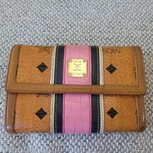MCM Cognac Visetos Wallet